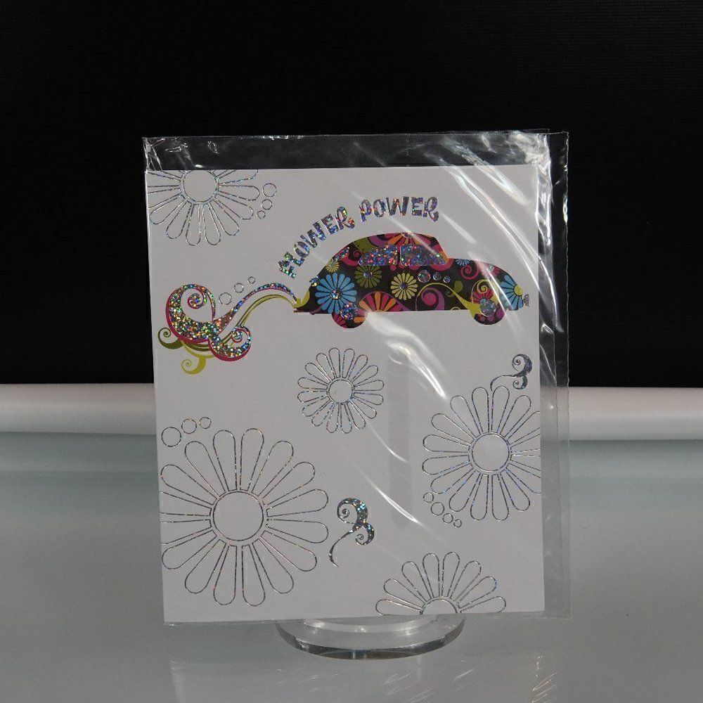 Flower Power CD Hits Of The 60s And Birthday Card